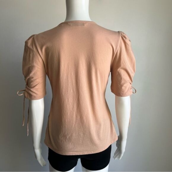 Rebecca Taylor Keyhole Sleeve Knit Top - M - Picture 3 of 7